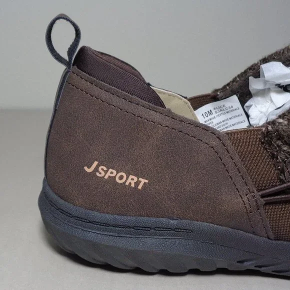 JSport by Jambu Size 10 M ALICE Dark Brown Slip On Loafers New Women's Shoes - Picture 3 of 16